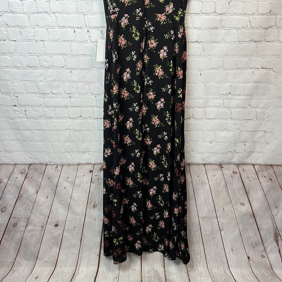 B Darlin Black Floral Off Shoulder Maxi Dress Juniors Size 5/6 Homecoming HOCO - Picture 8 of 8